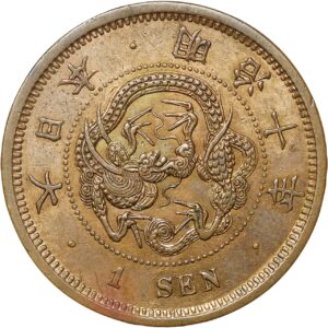 1 Sen Império Japonês Era Meiji
