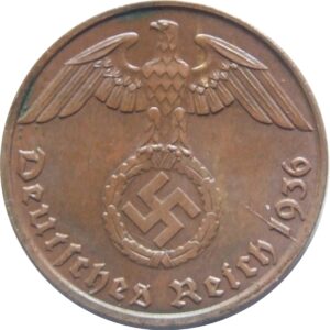 1 Reichspfennig 1939 – Alemanha Terceiro Reich