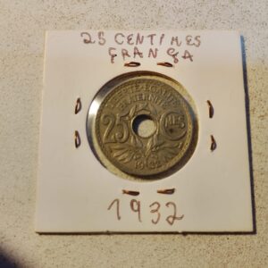 25 Centimes França 1932